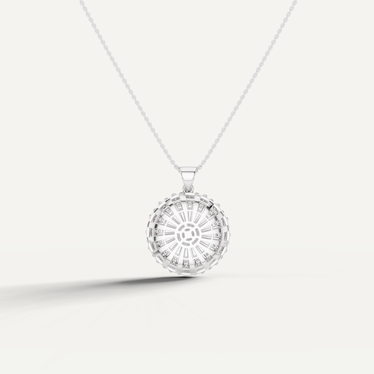 Marbella, Sea Shell Pendant in 14K White Gold