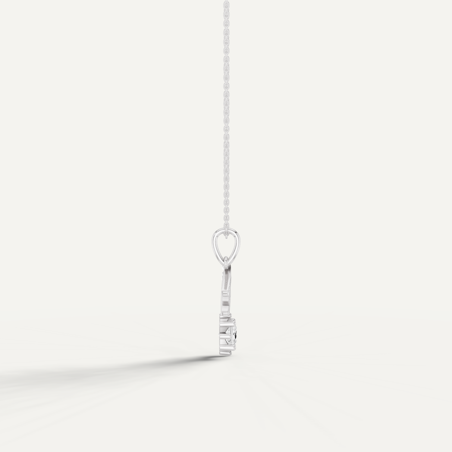 Stellar, Shooting Star Pendant in 14K White Gold