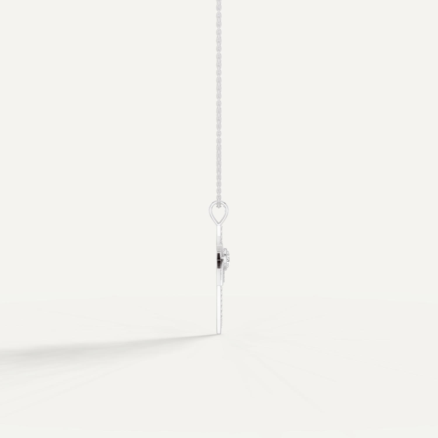 Skyglint, Shooting Star Pendant in 18K White Gold