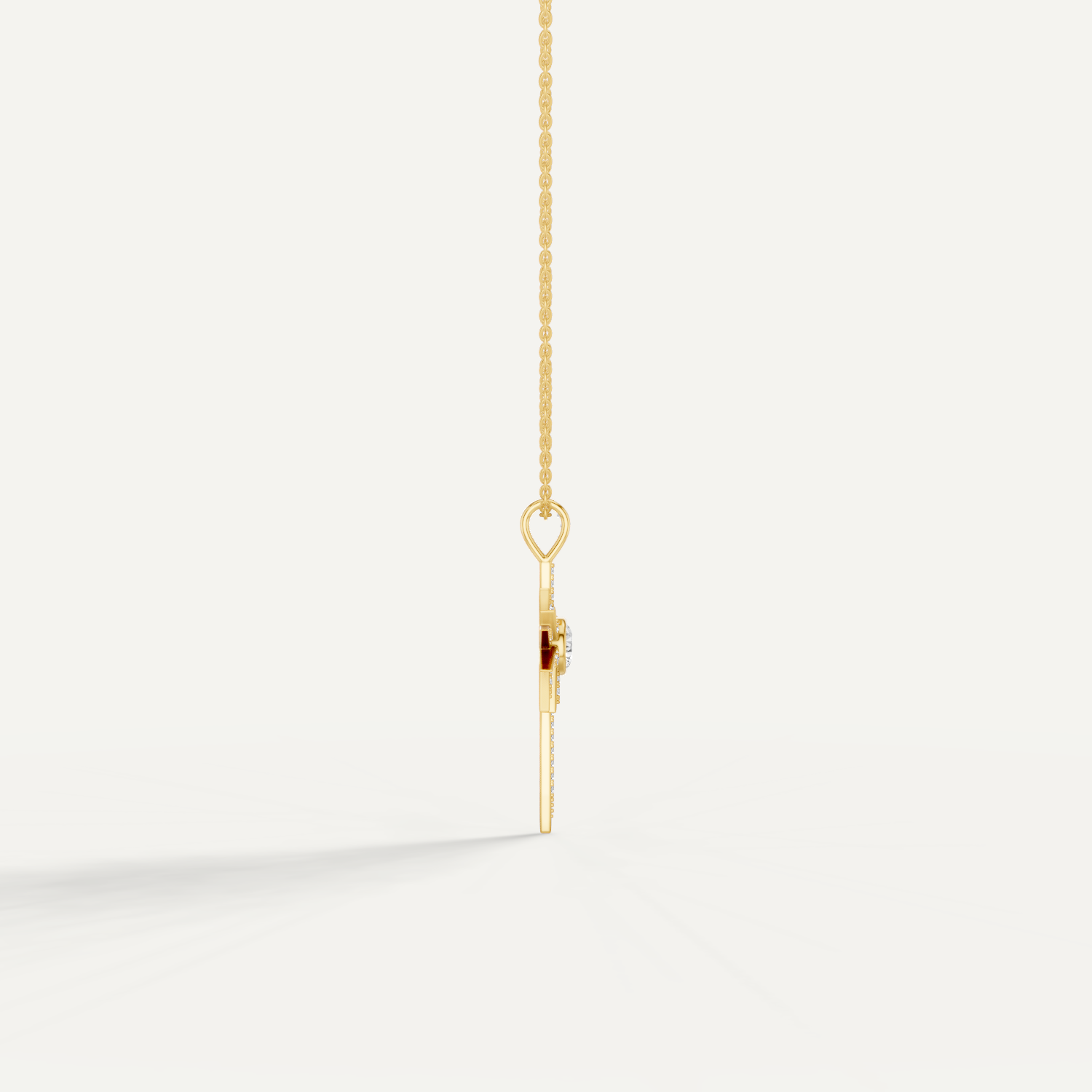 Skyglint, Shooting Star Pendant in 18K Yellow Gold