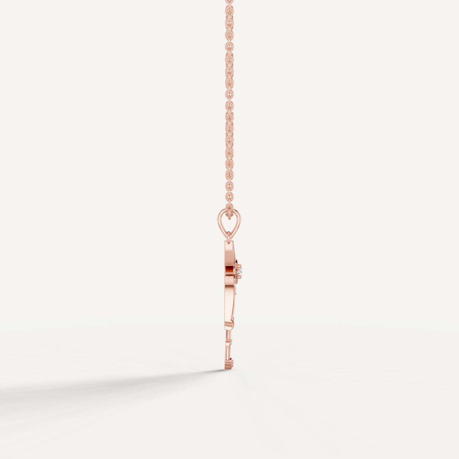 Skyfall, Shooting Star Pendant in 18K Rose Gold