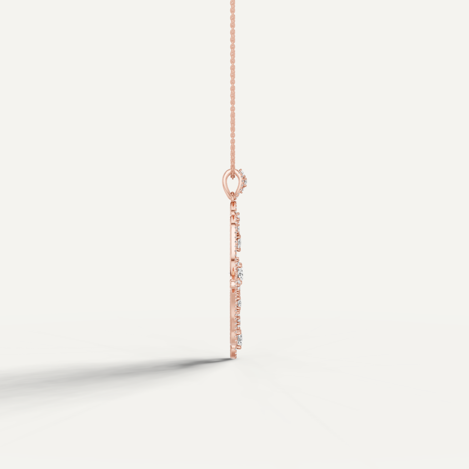 Amuletto, Hamsa Hand Pendant in 18K Rose Gold
