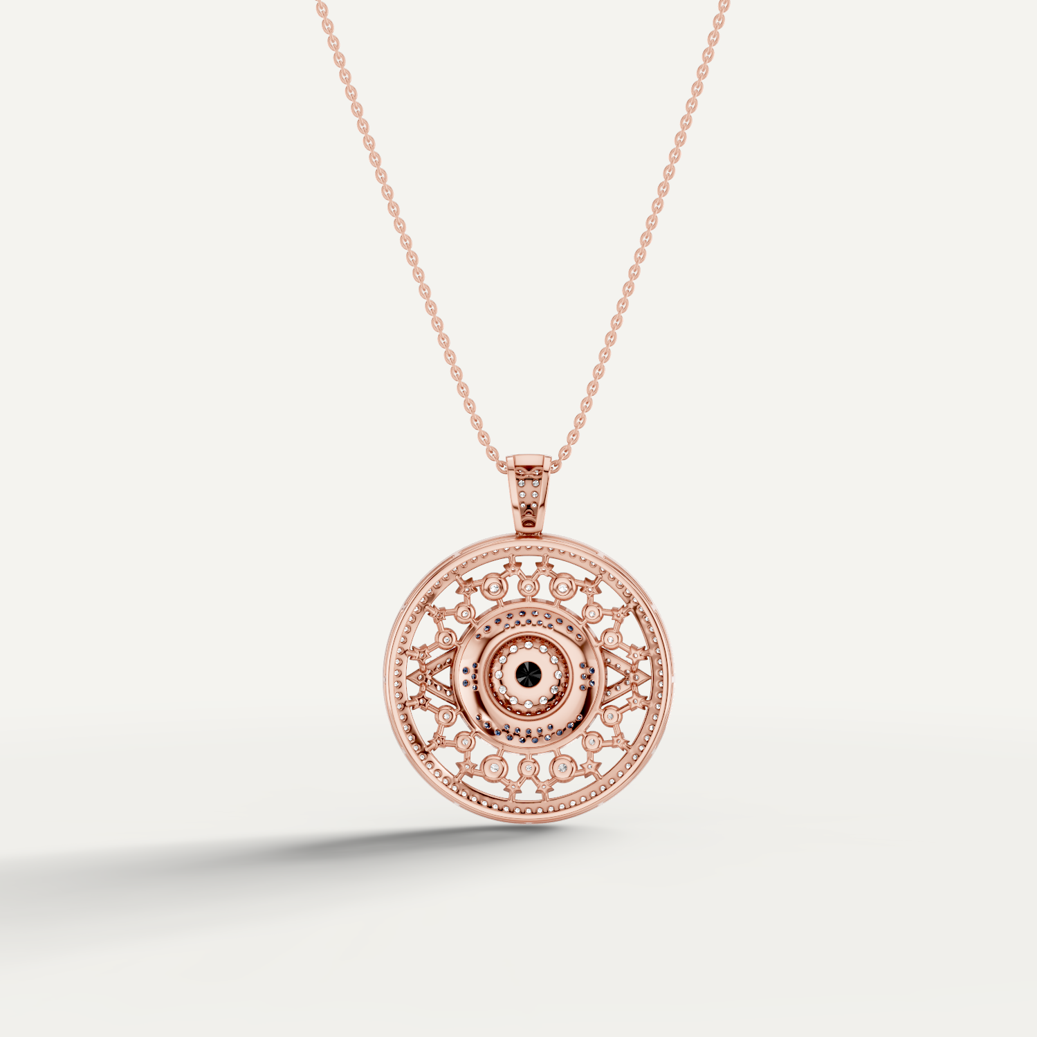 Occulux, Evil Eye Pendant in 14K Rose Gold