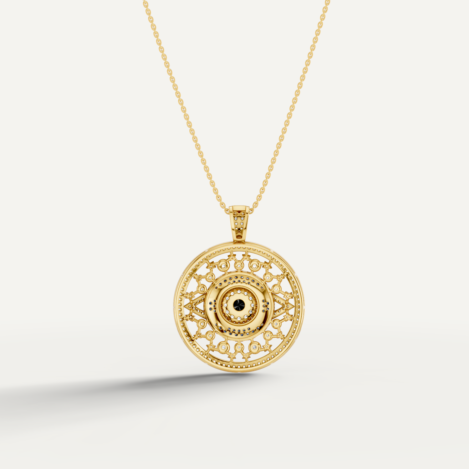 Occulux, Evil Eye Pendant in 14K Yellow Gold