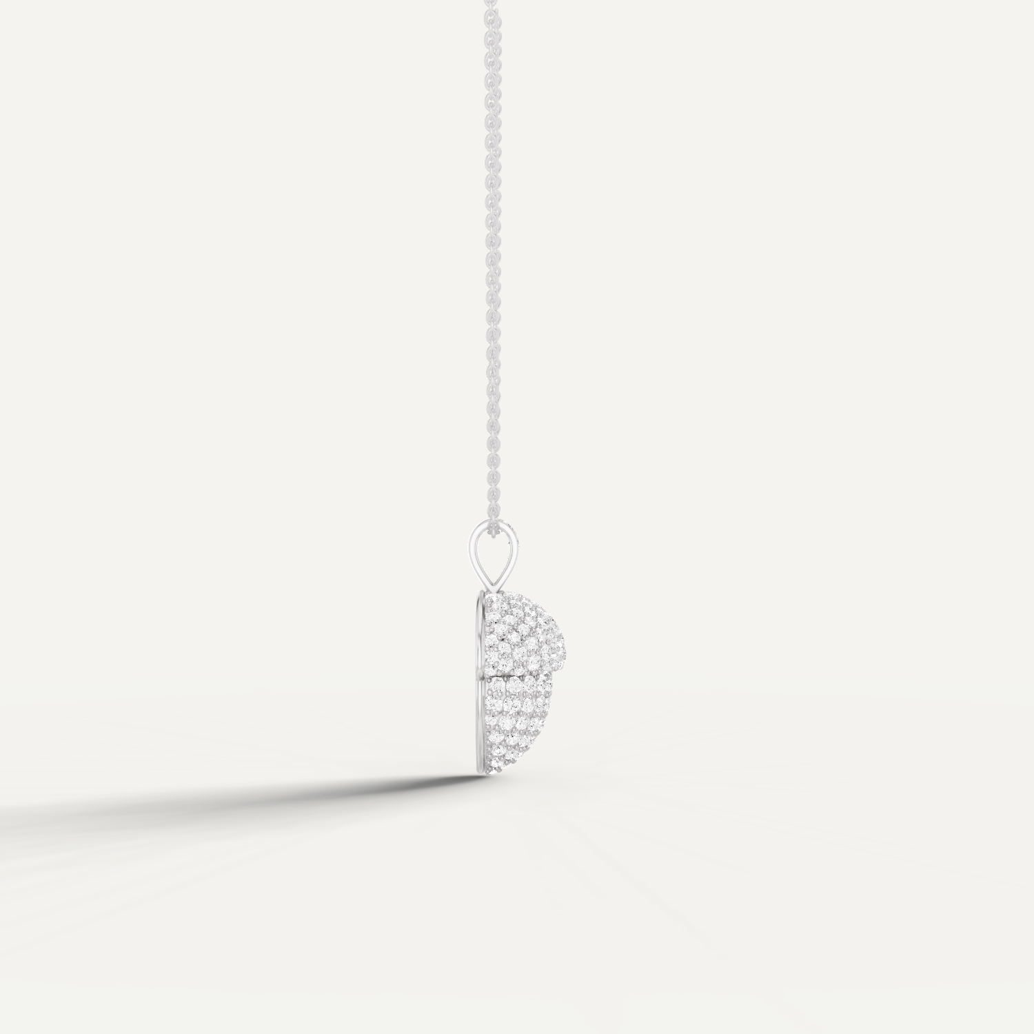 Oaklore, Acorn Pendant in 14K White Gold