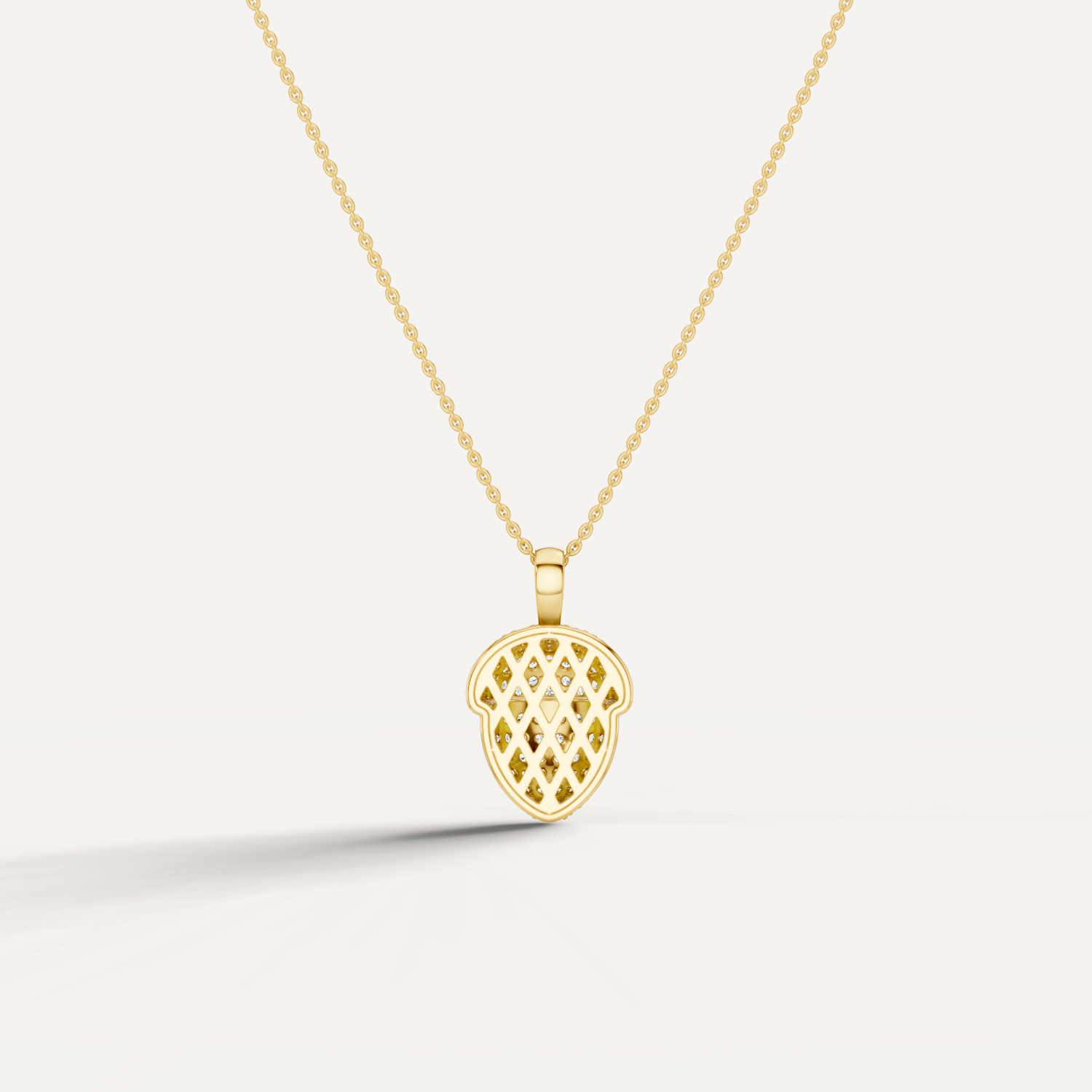 Oaklore, Acorn Pendant in 14K Yellow Gold