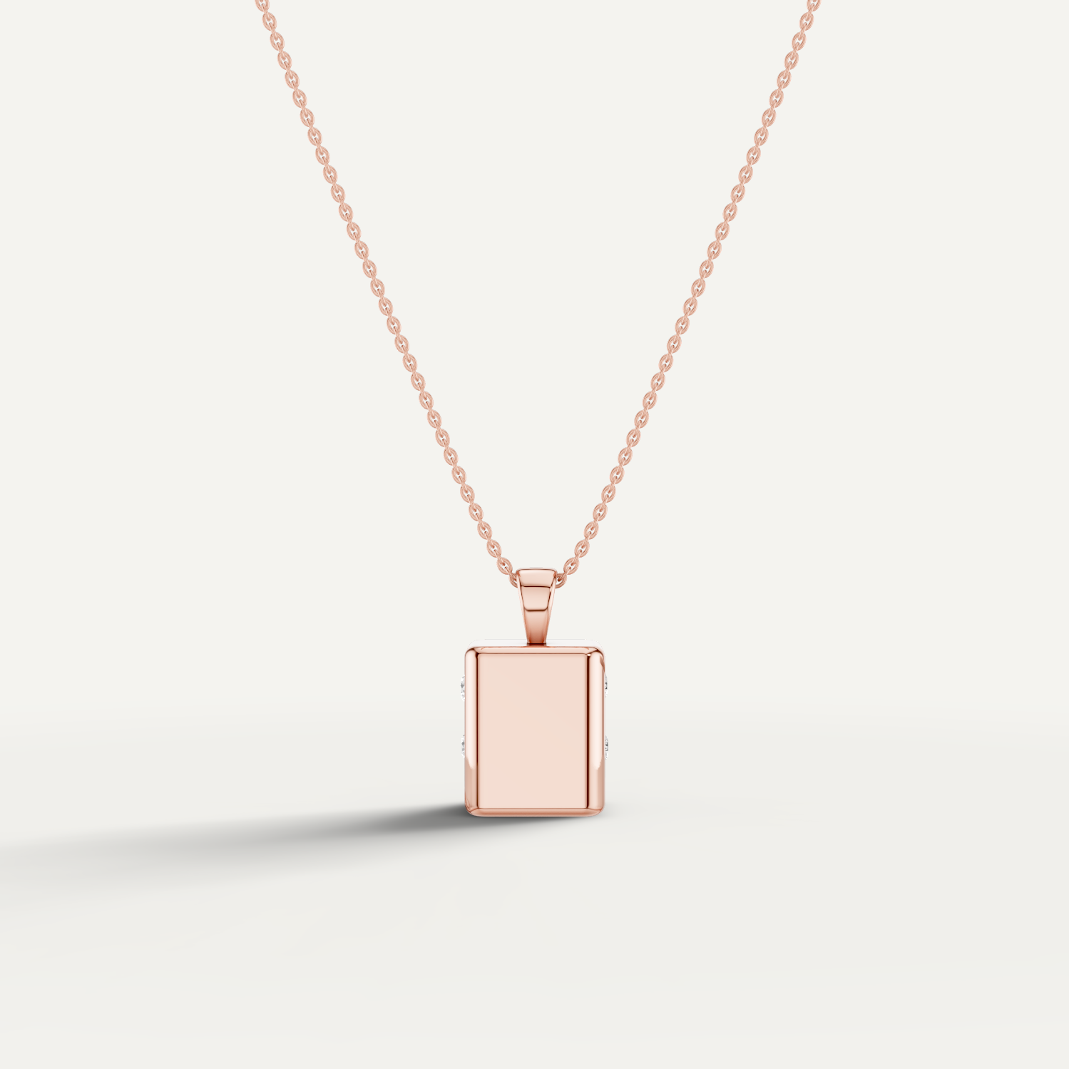 Risket, Dice Pendant in 18K Rose Gold