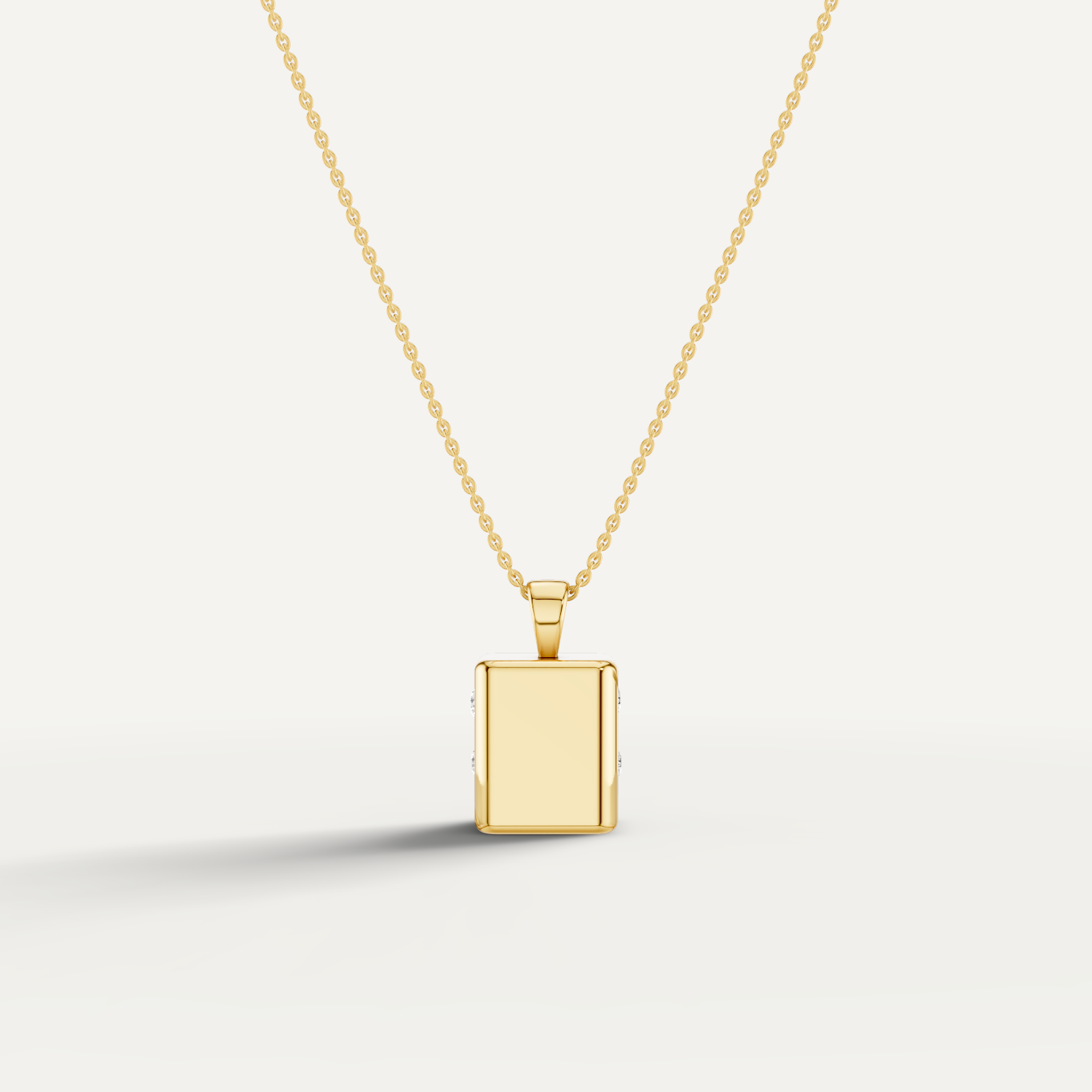 Risket, Dice Pendant in 14K Yellow Gold