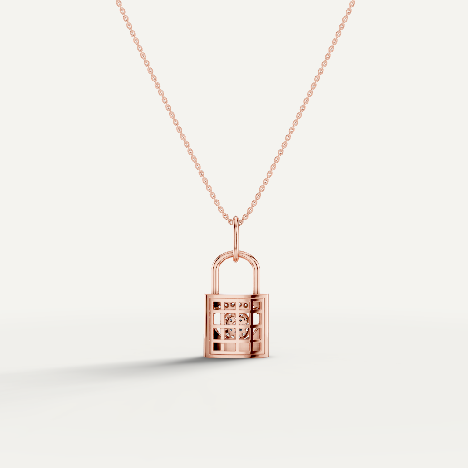 ILOCH, Evil Eye Pendant in 18K Rose Gold