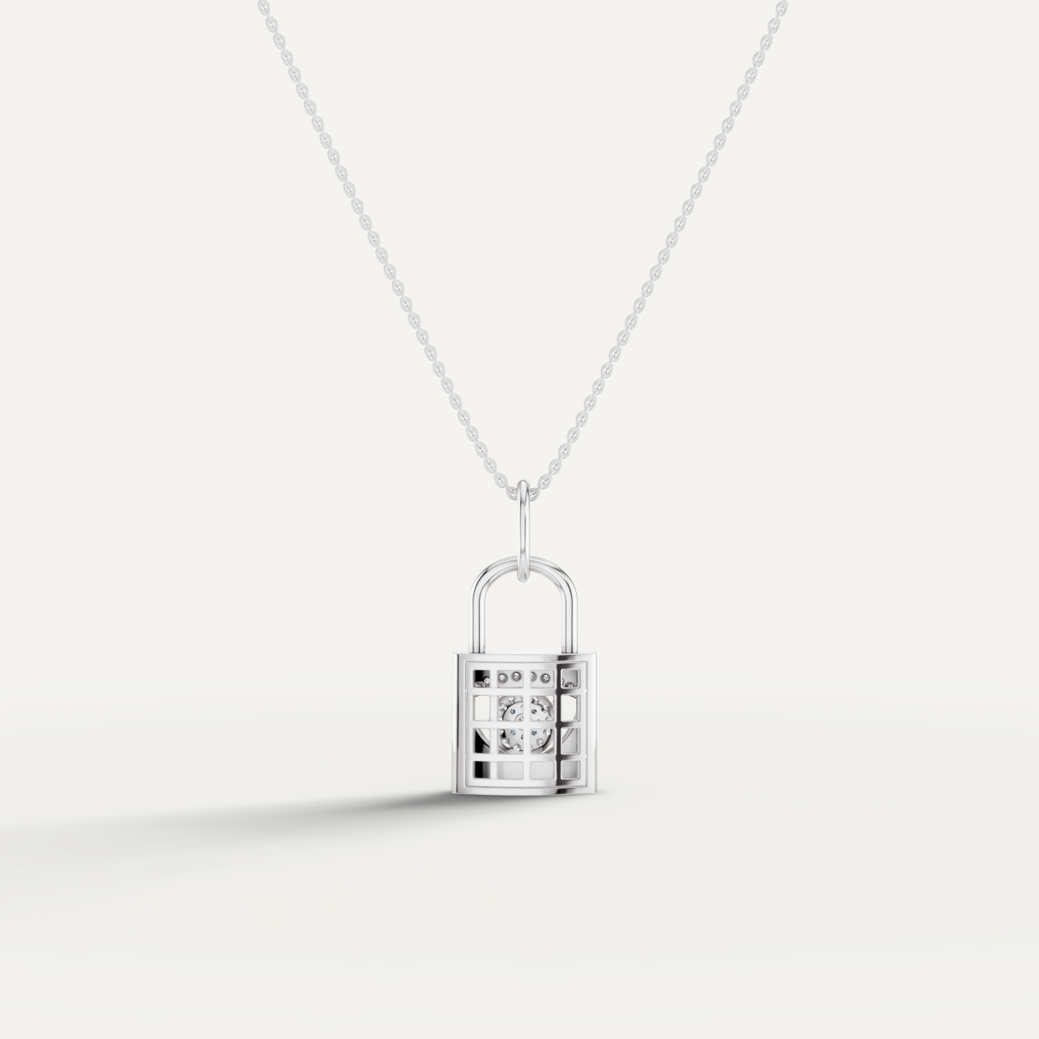 ILOCH, Evil Eye Pendant in 14K White Gold