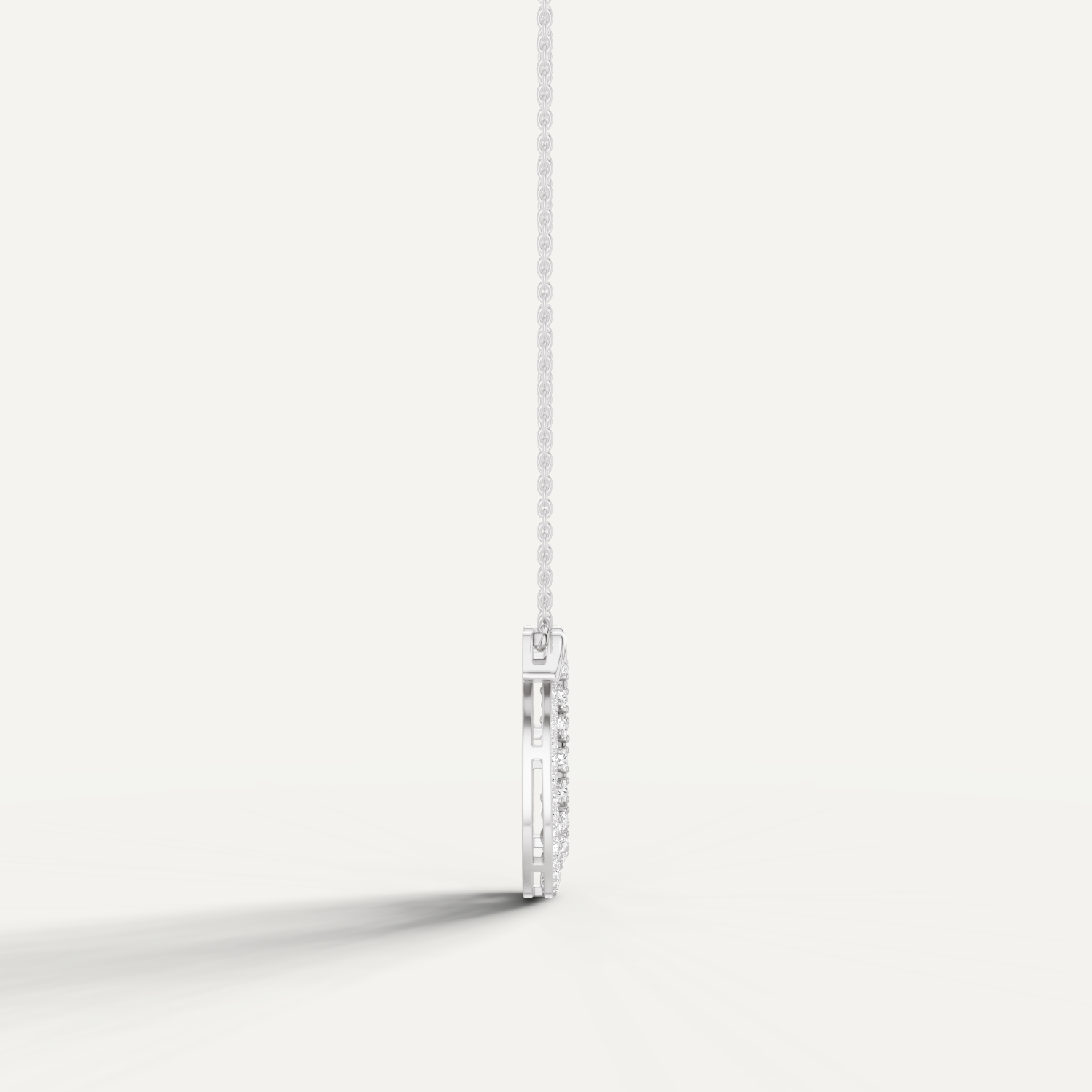 Luckspur, Horseshoe Pendant in 18K White Gold