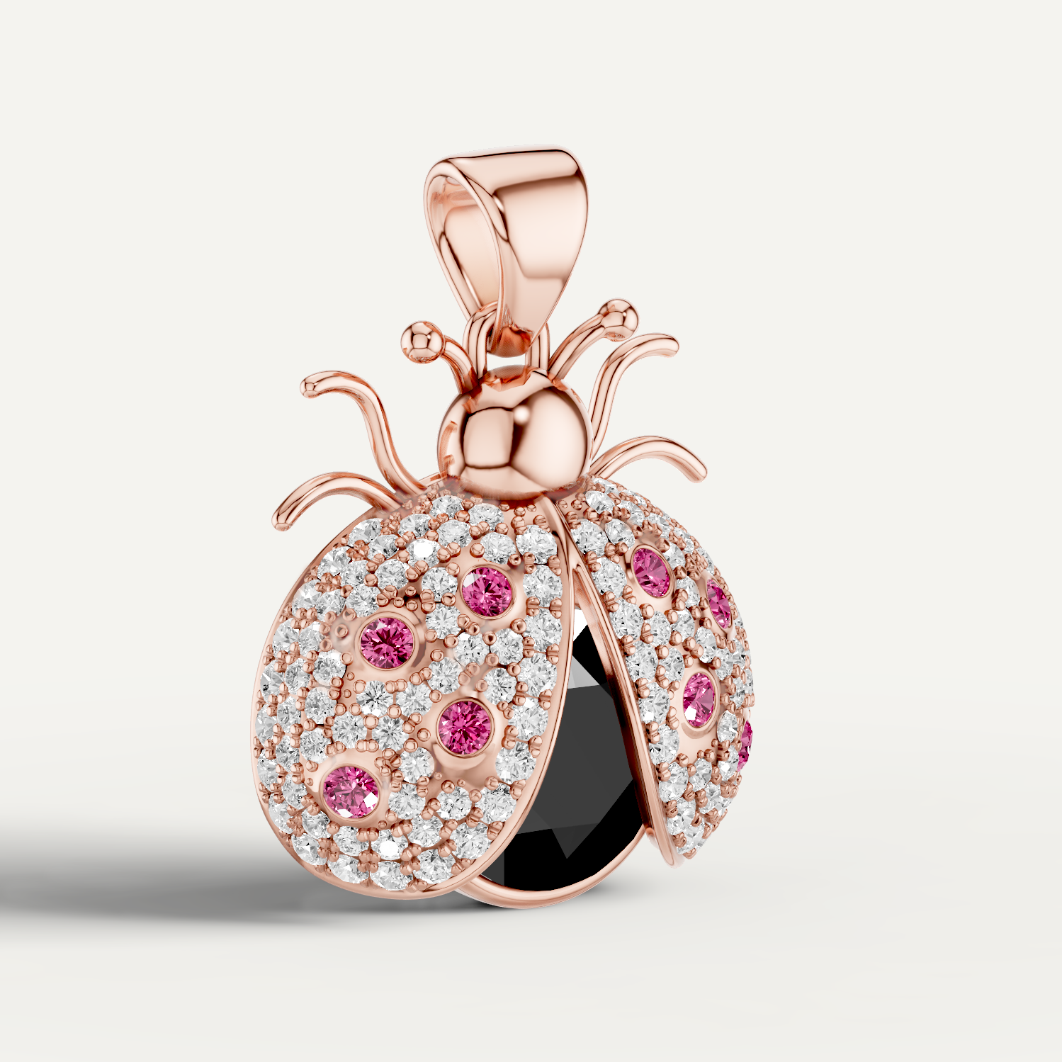 Miss Bug, Bug Pendant in 14K Rose Gold