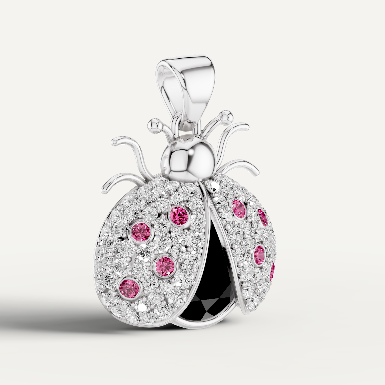 Miss Bug, Bug Pendant in 18K White Gold