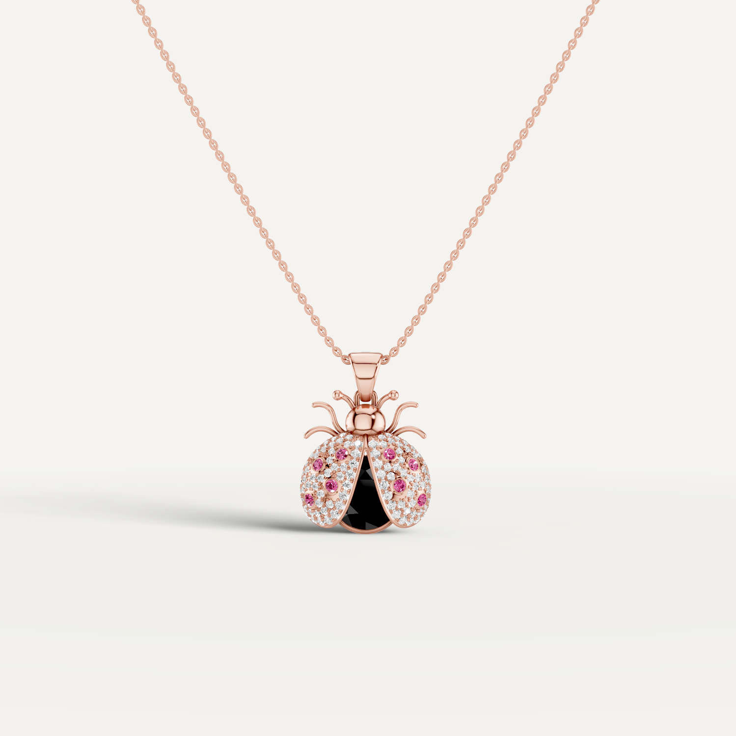 Miss Bug, Bug Pendant in 14K Rose Gold