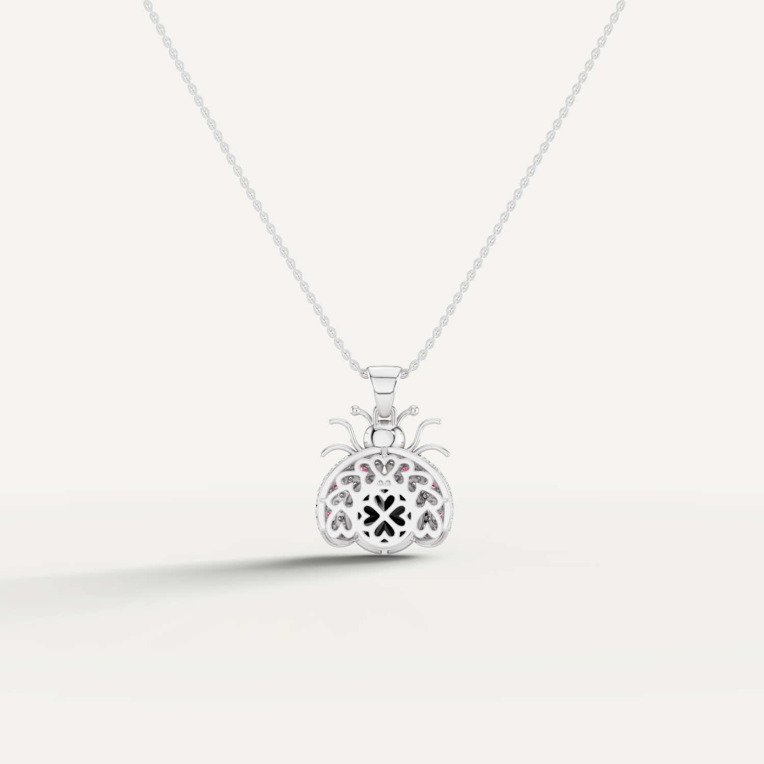Miss Bug, Bug Pendant in 14K White Gold