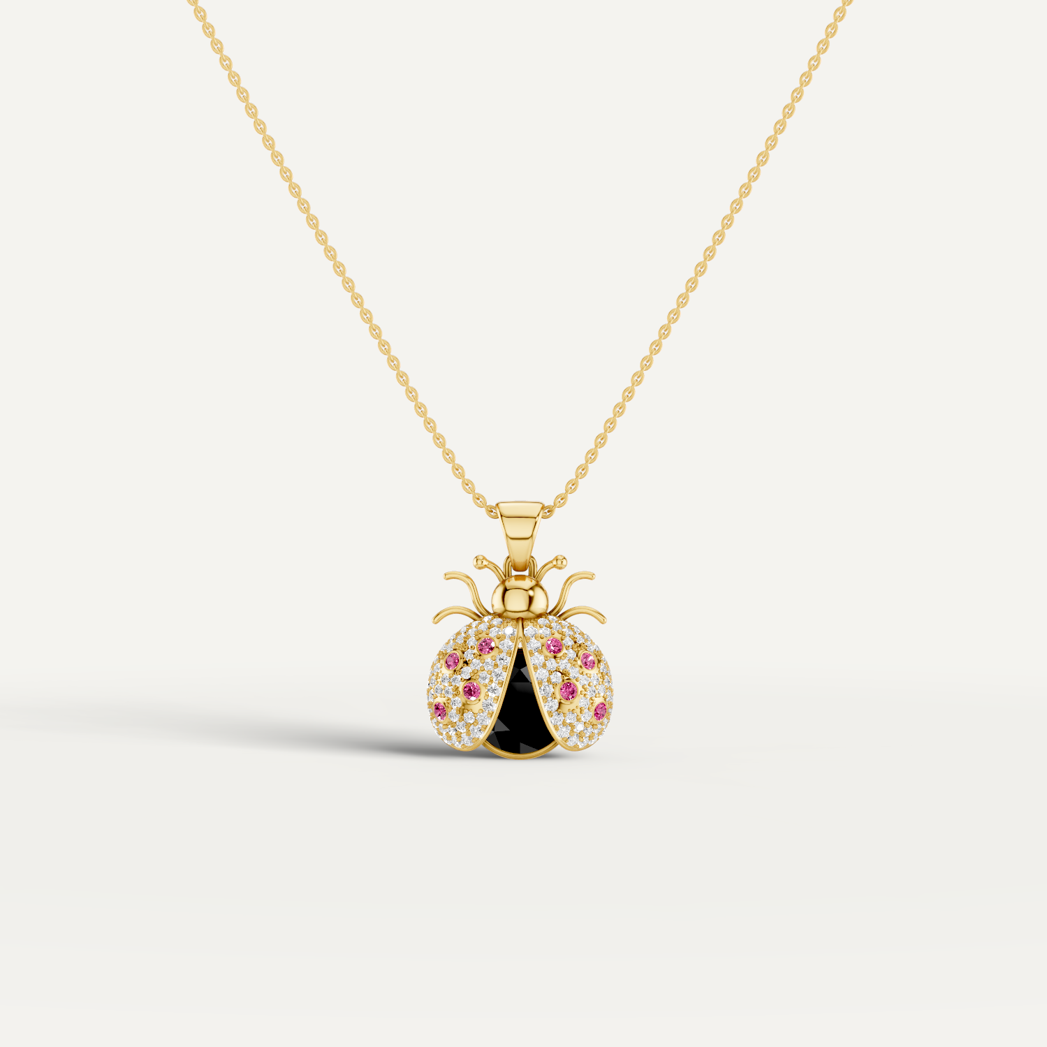 Miss Bug, Bug Pendant in 14K Yellow Gold