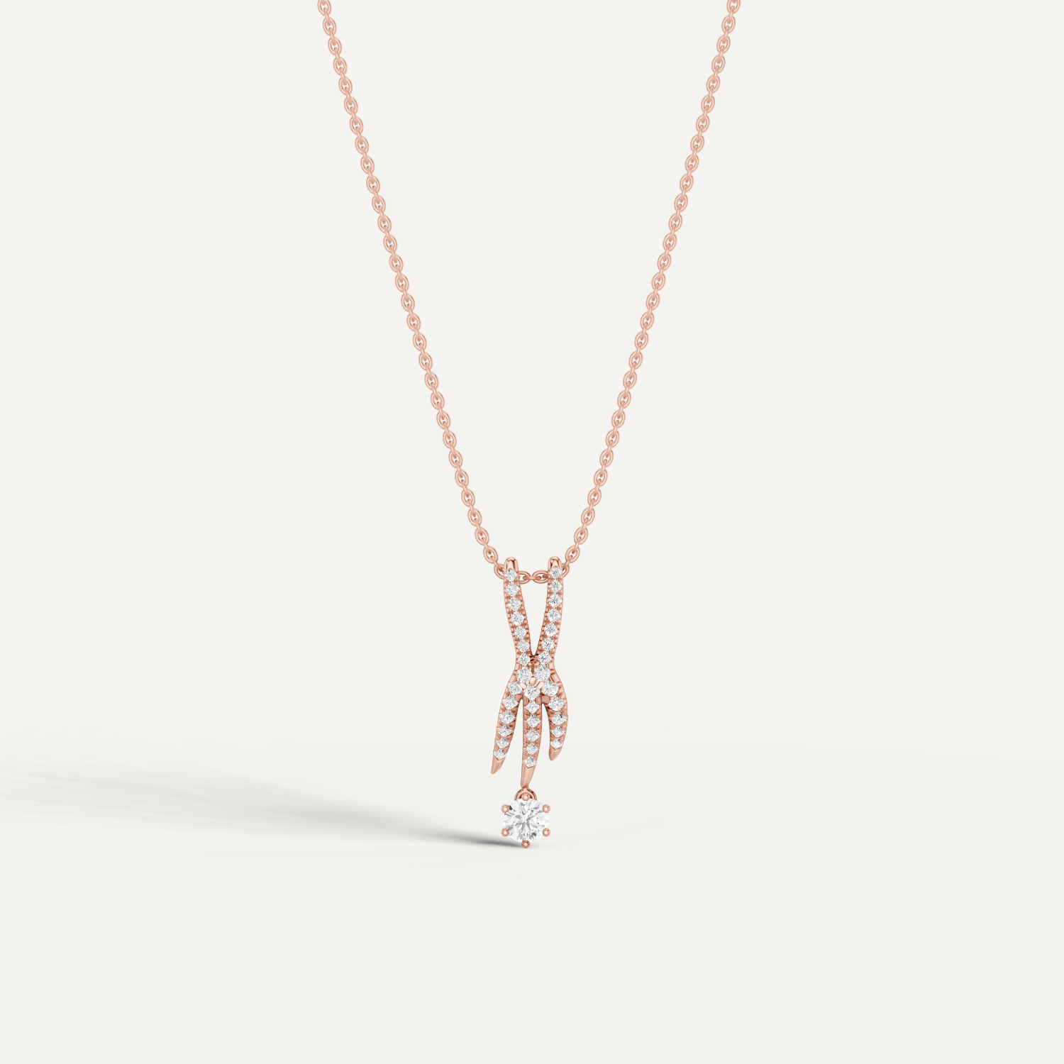 Lightfoot, Rabbit’s Foot Pendant in 14K Rose Gold
