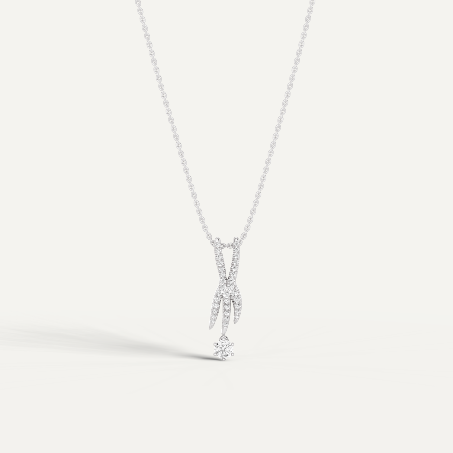 Lightfoot, Rabbit’s Foot Pendant in 18K White Gold