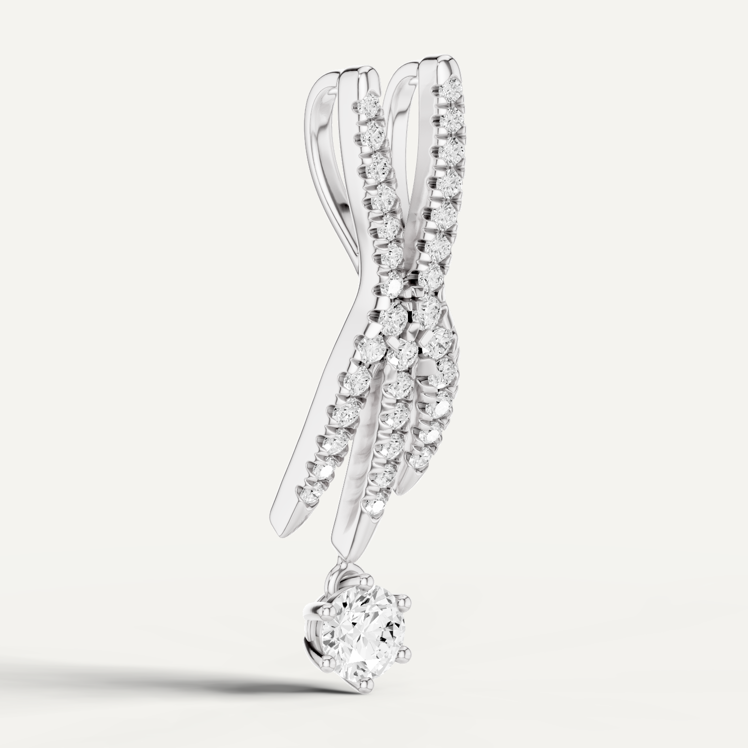 Lightfoot, Rabbit’s Foot Pendant in 14K White Gold