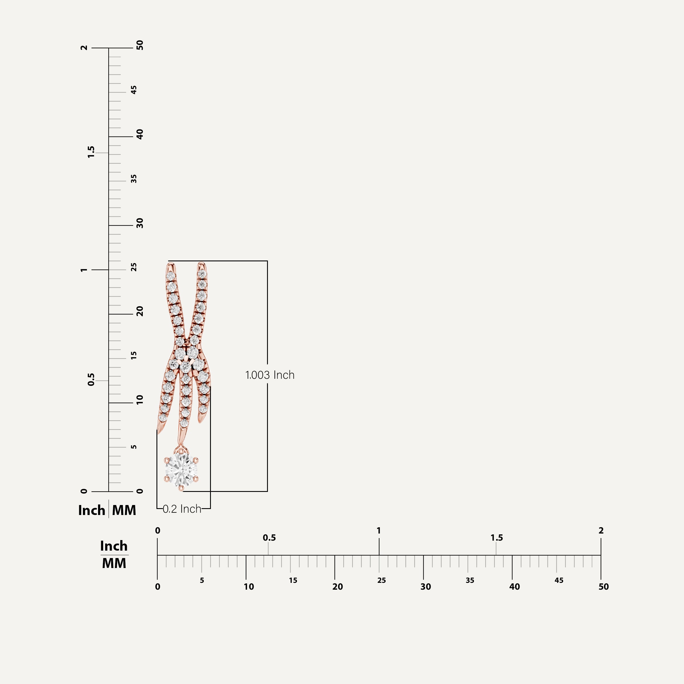 Lightfoot, Rabbit’s Foot Pendant in 14K Rose Gold