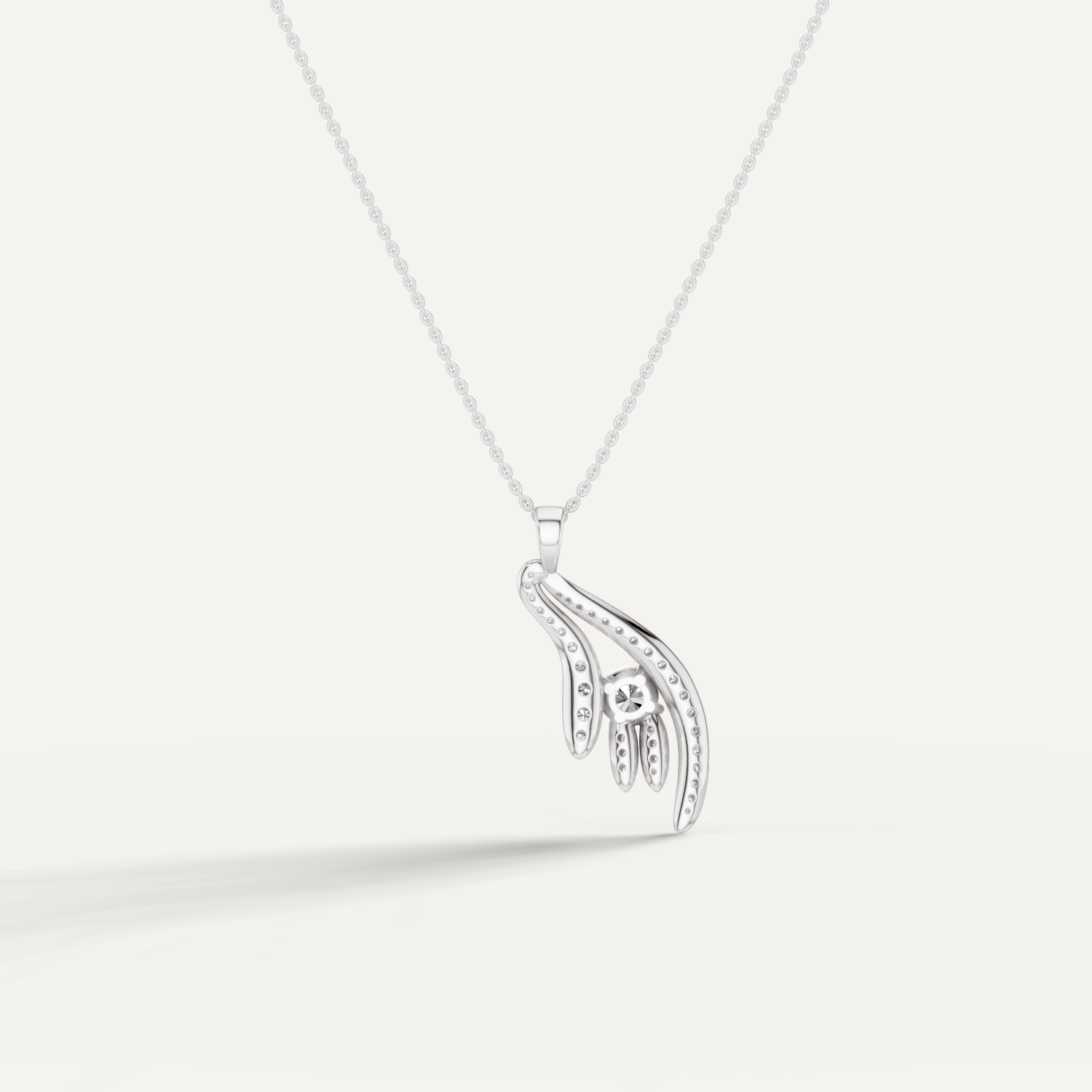 Pawluck, Rabbit’s Foot Pendant in 18K White Gold