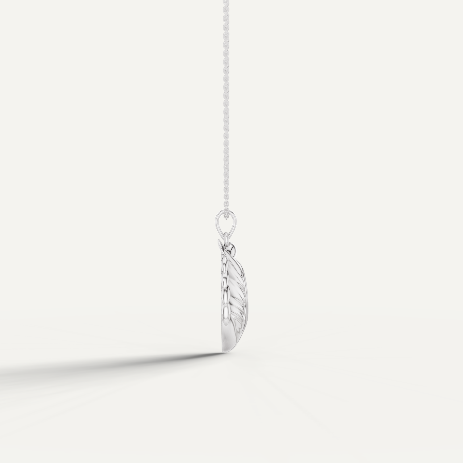 Scarabyne, Scarab Pendant in 14K White Gold