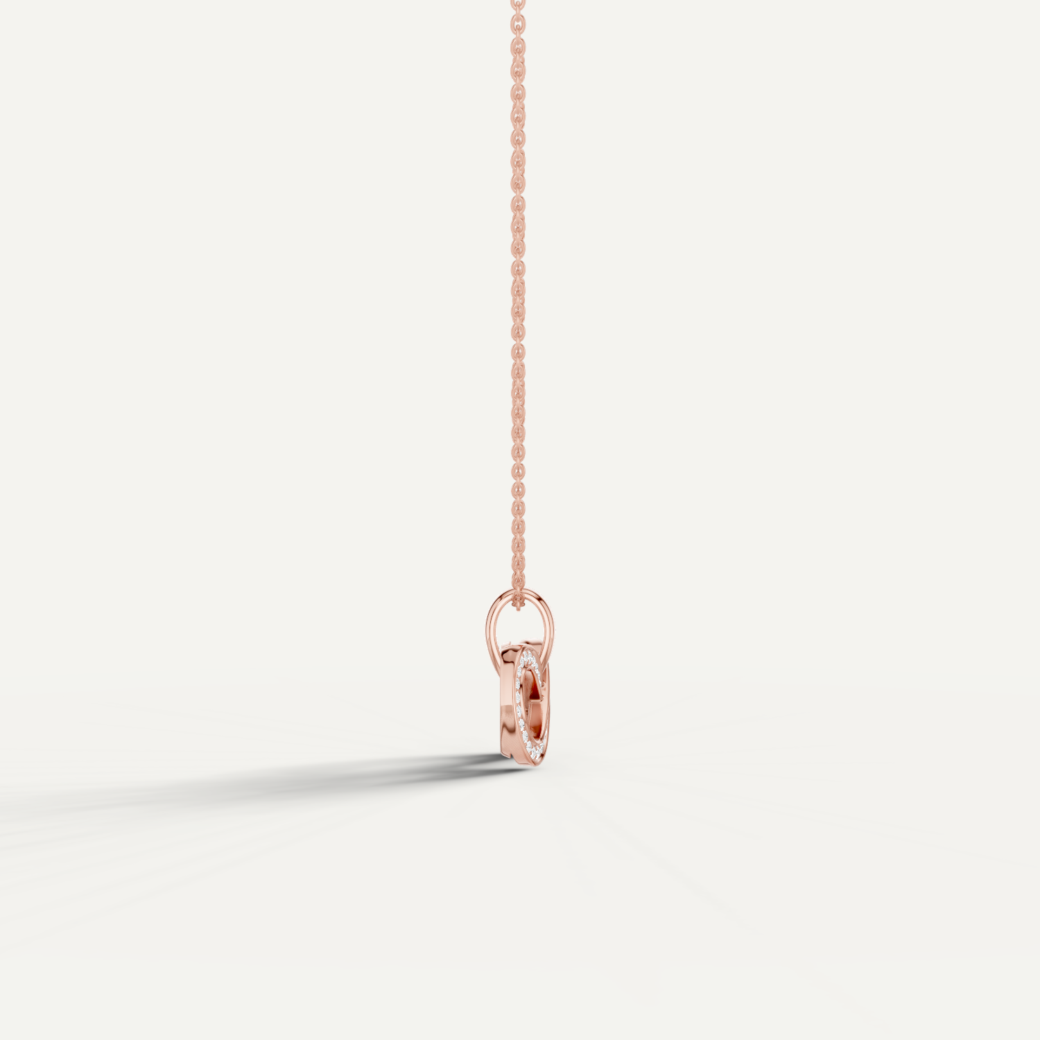 Infinitia, Infinity Pendant in 14K Rose Gold