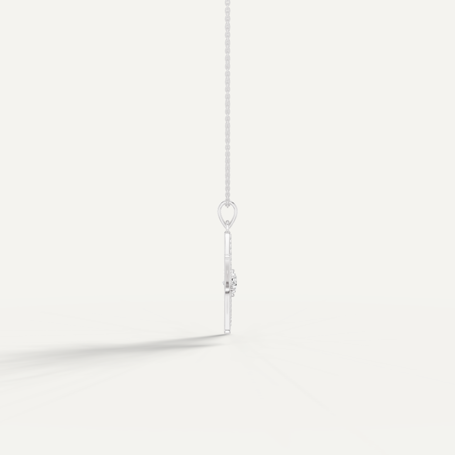 Seastar, Starfish Pendant in 18K White Gold