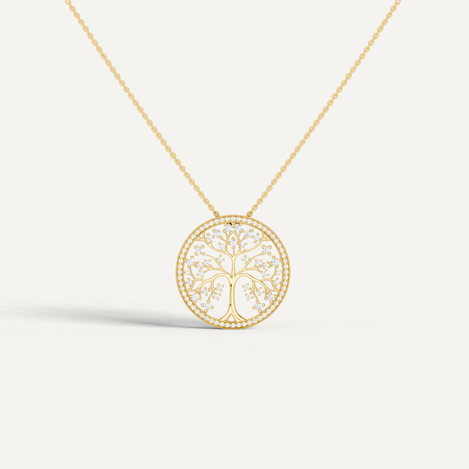 Arbora, Tree of Life Pendant in 14K Yellow Gold