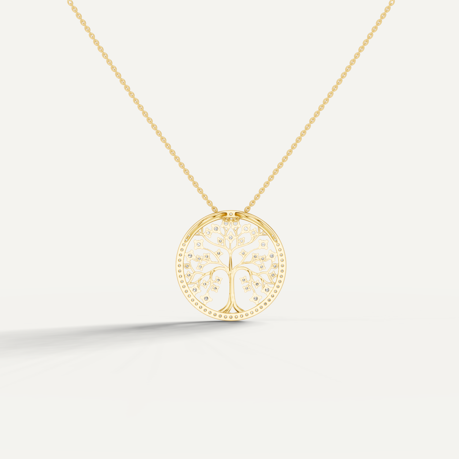 Arbora, Tree of Life Pendant in 18K Yellow Gold