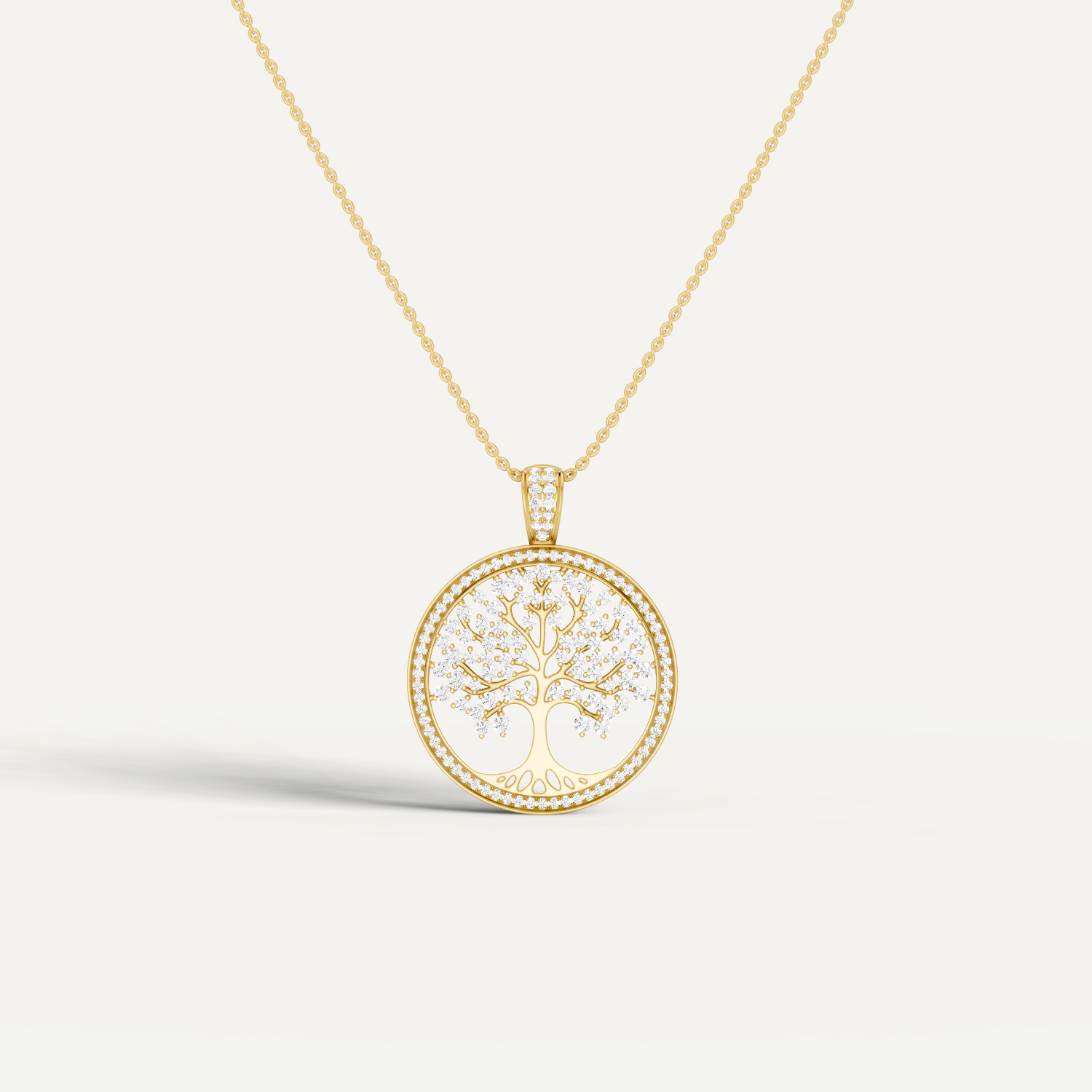 Vita, Tree of Life Pendant in 14K Yellow Gold