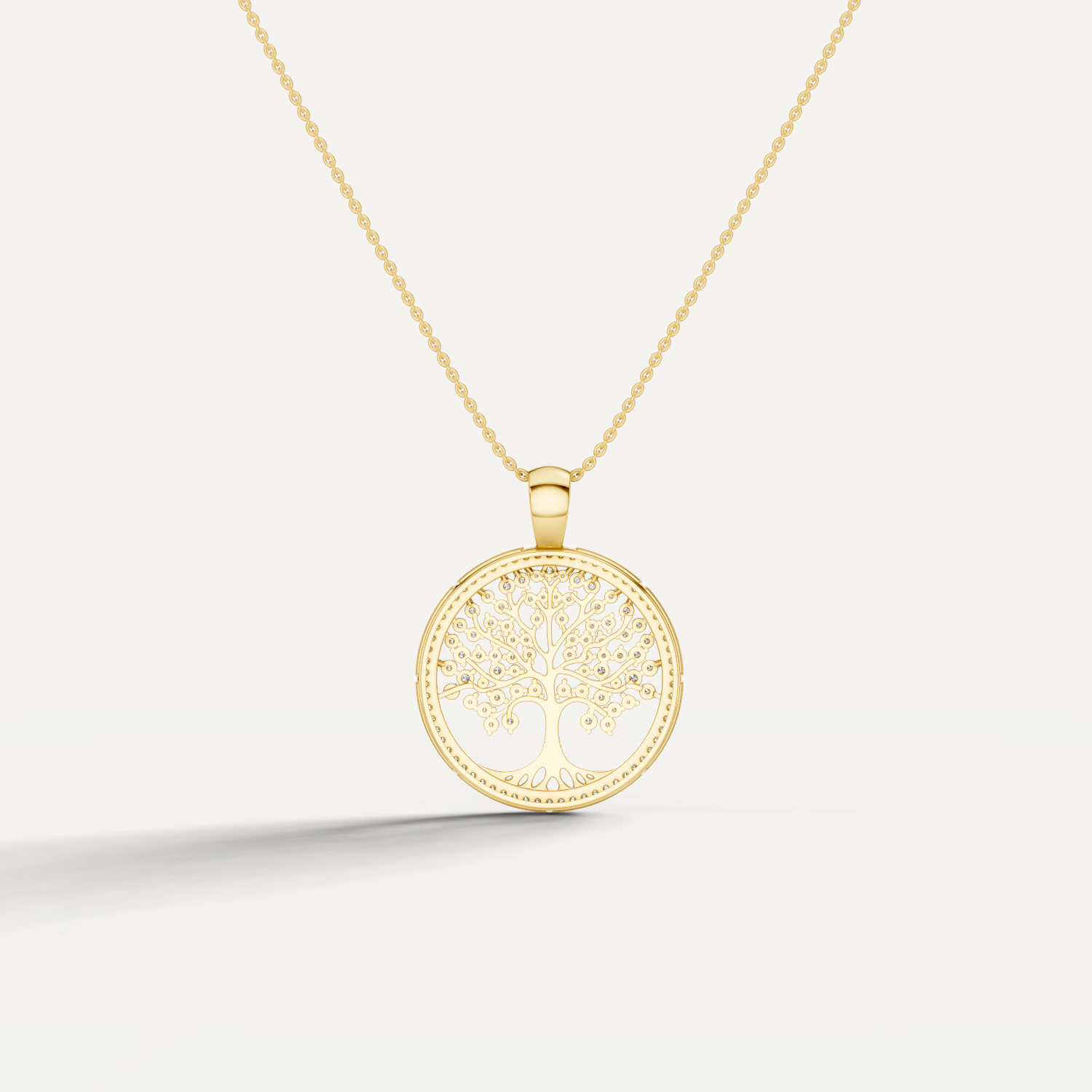 Vita, Tree of Life Pendant in 14K Yellow Gold
