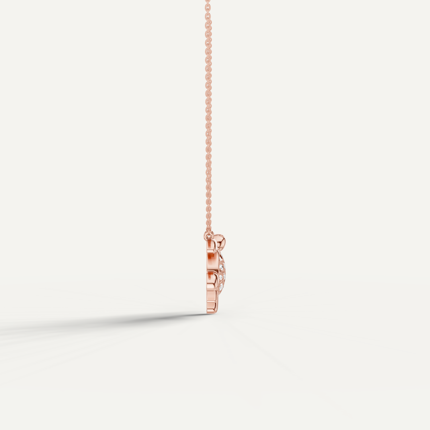 Chelone, Turtle Pendant in 18K Rose Gold