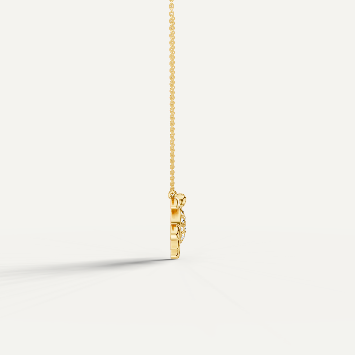 Chelone, Turtle Pendant in 18K Yellow Gold