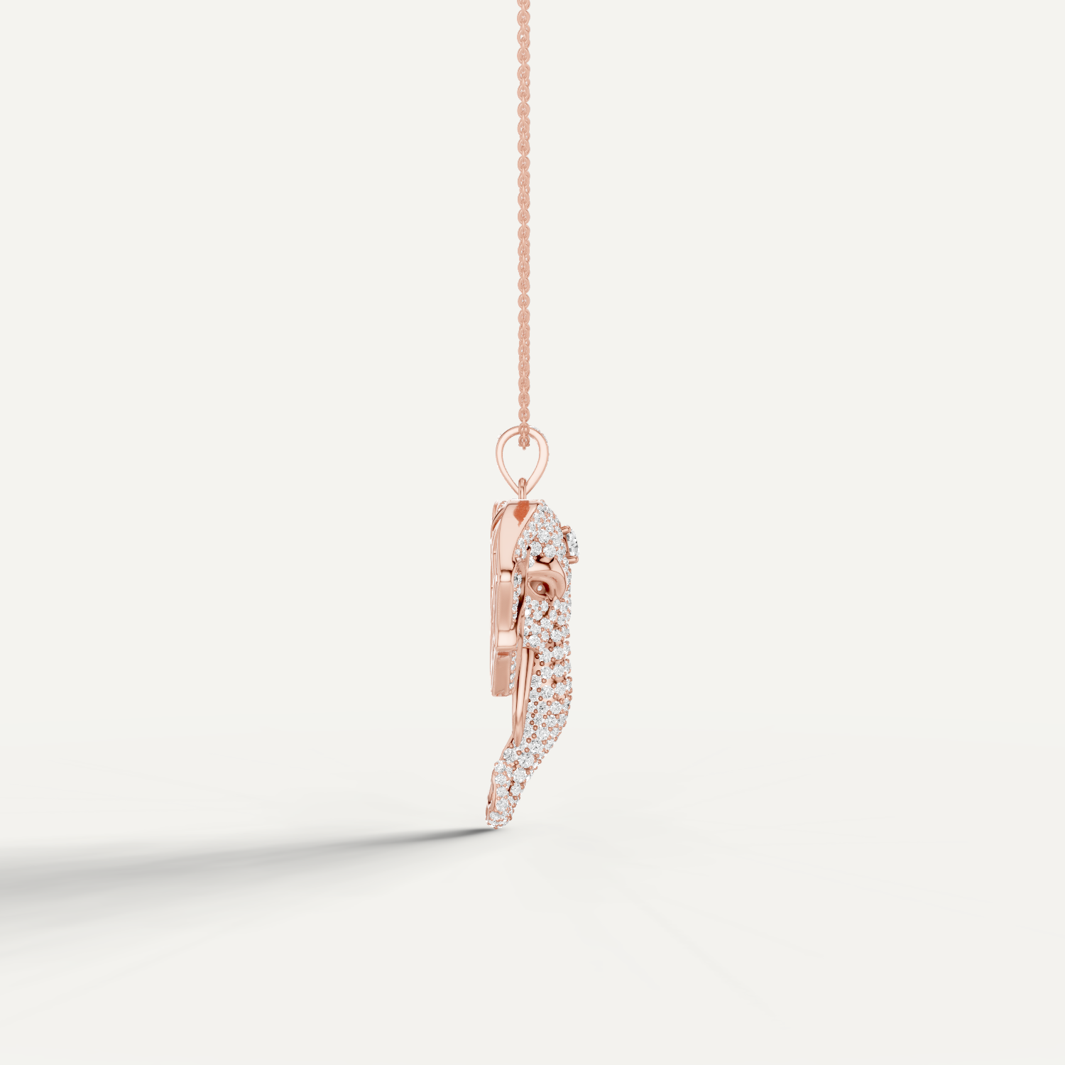 Varana, Elephant Pendant in 18K Rose Gold