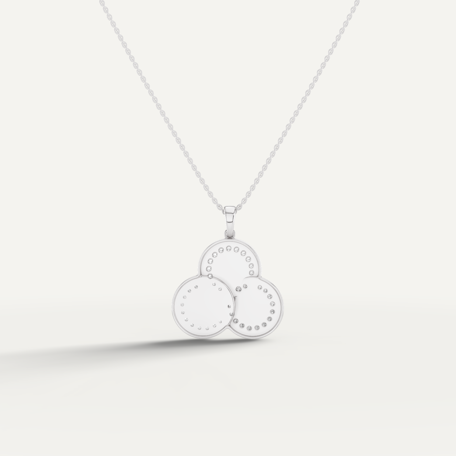 Chiclove, Feng Shui Pendant in 14K White Gold