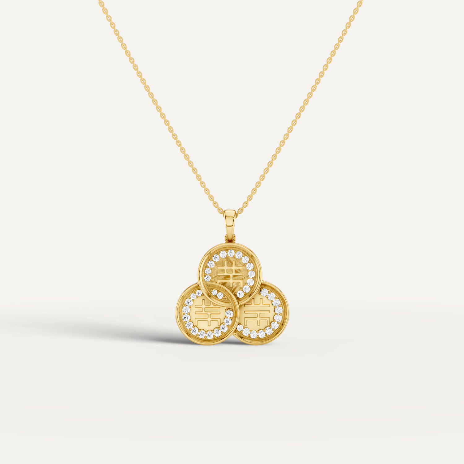 Chiclove, Feng Shui Pendant in 18K Yellow Gold