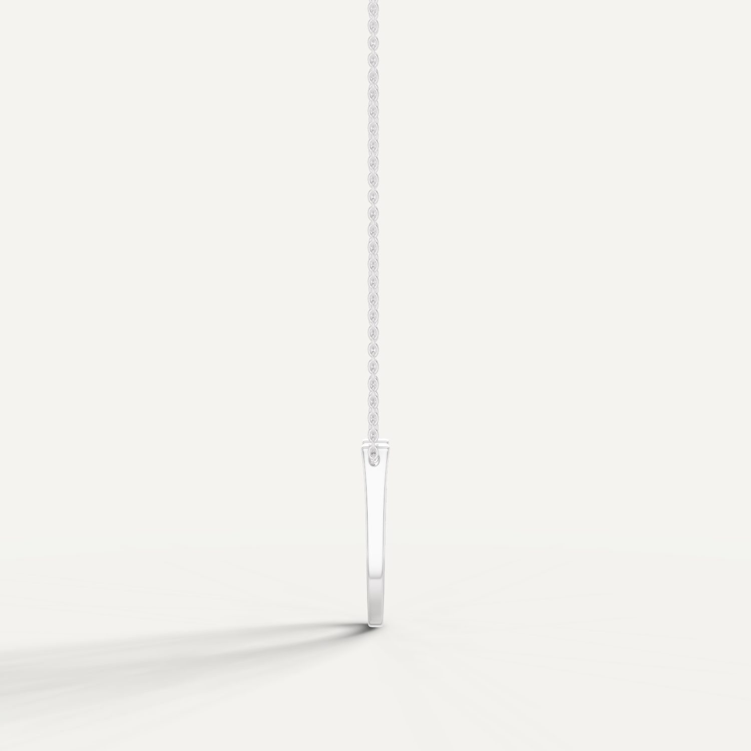 Lightspur, Horseshoe Pendant in 18K White Gold