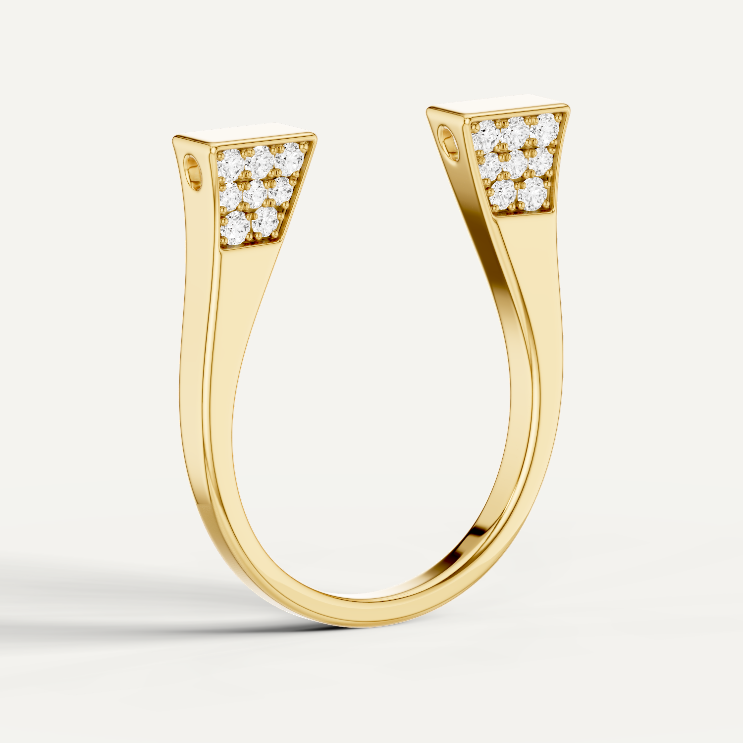 Lightspur, Horseshoe, Pendant in 14K Yellow Gold