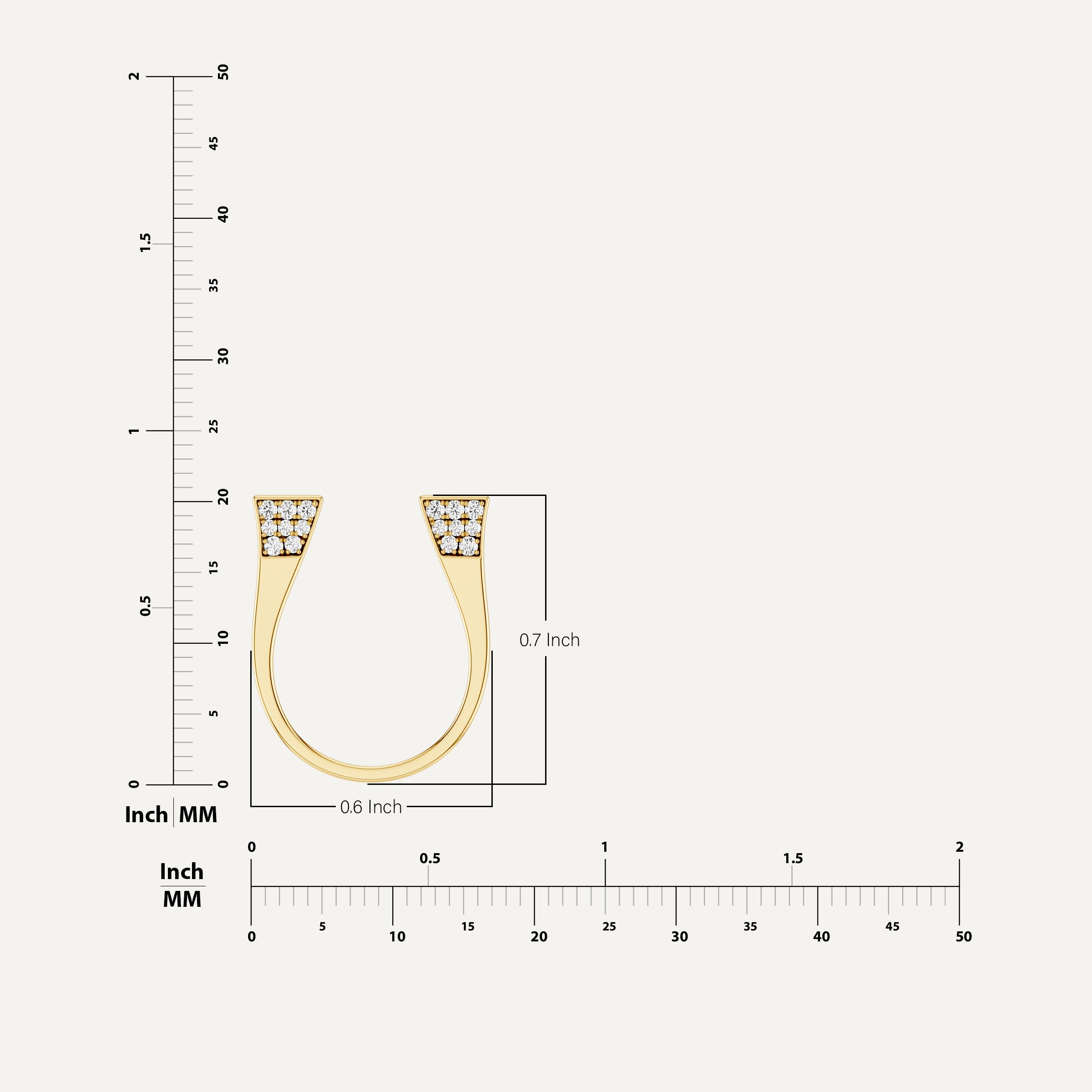 Lightspur, Horseshoe, Pendant in 14K Yellow Gold