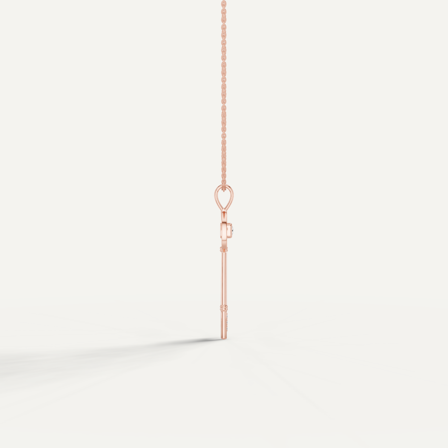 Keeley, Key Pendant in 14K Rose Gold