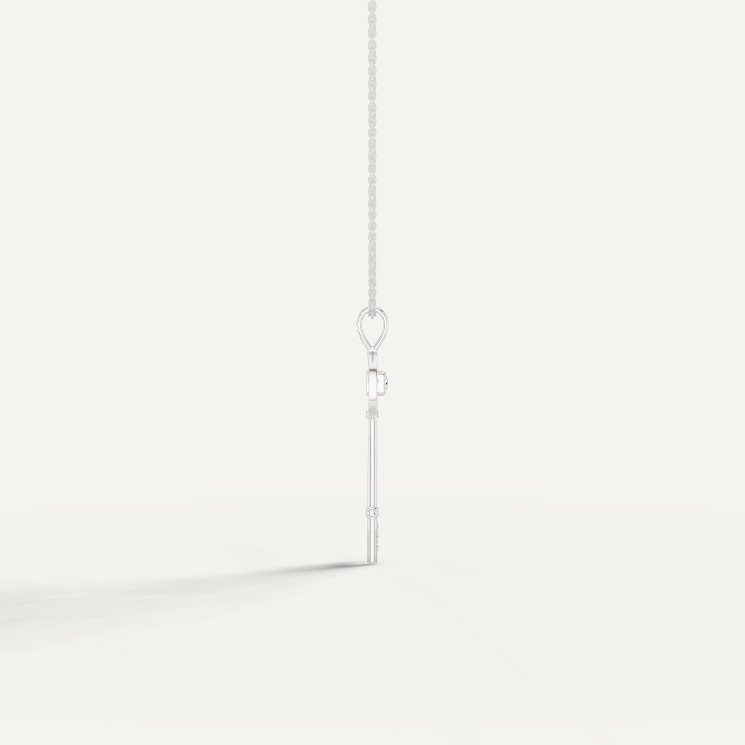 Keeley, Key Pendant in 14K White Gold