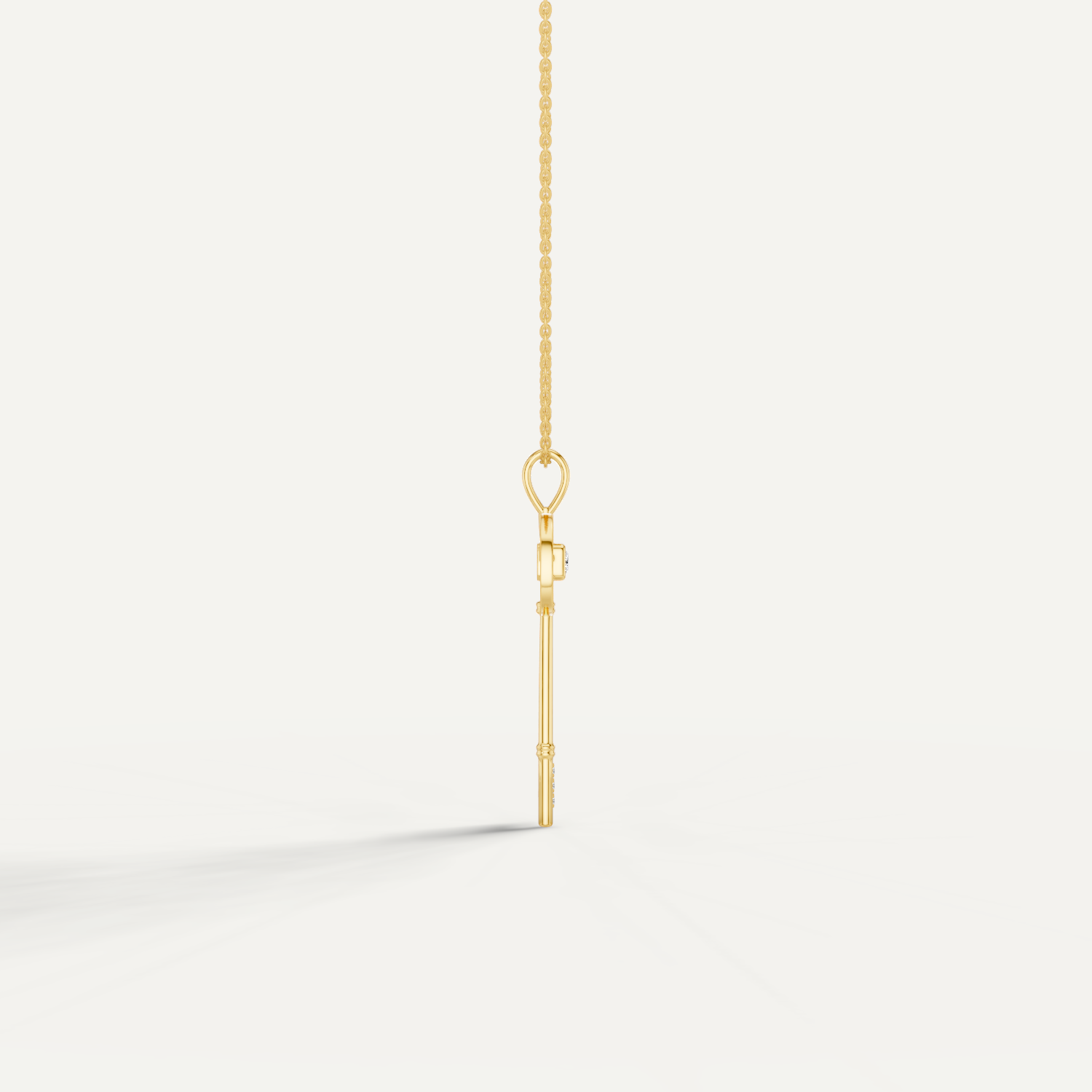 Keeley, Key Pendant in 18K Yellow Gold