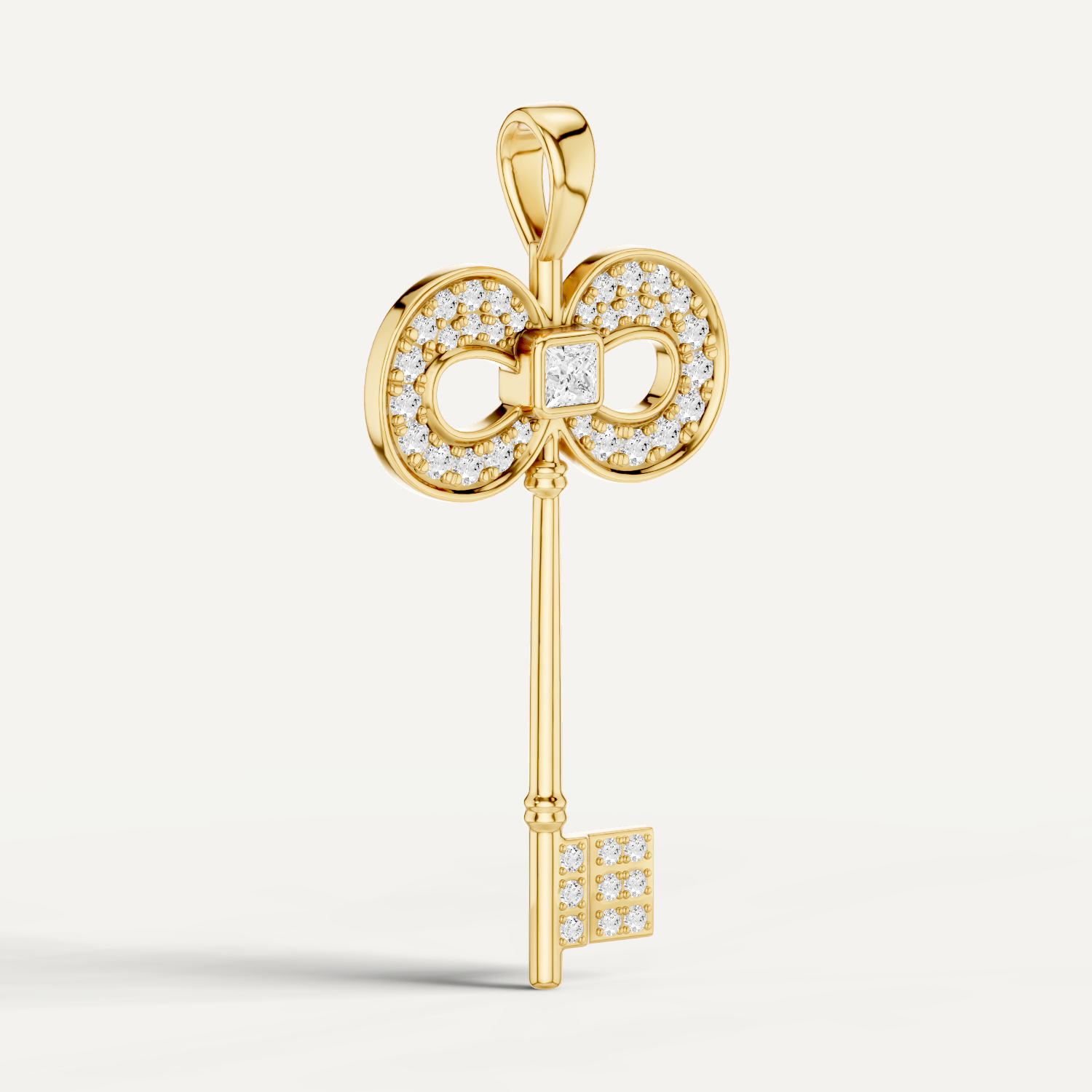 Keeley, Key Pendant in 14K Yellow Gold