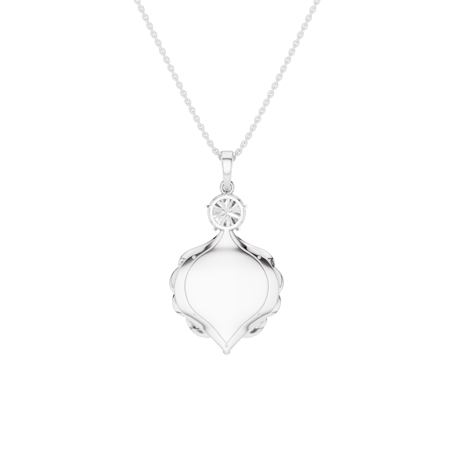 Shelly, Sea Shell Pendant, White Gold