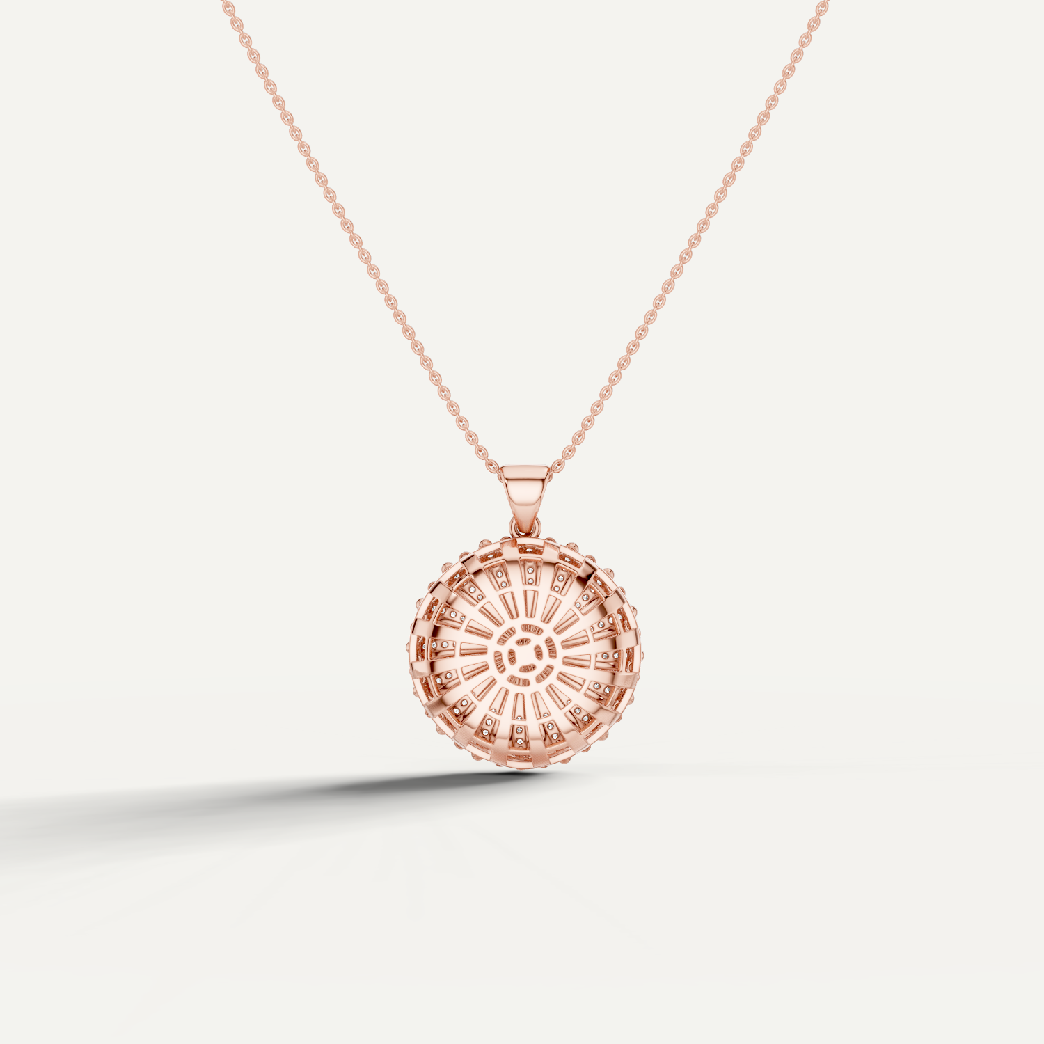 Marbella, Sea Shell Pendant in 18K Rose Gold