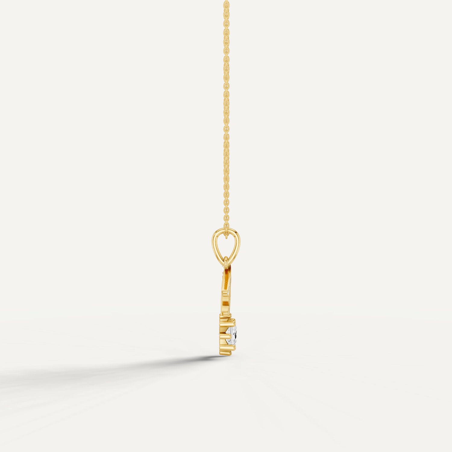 Stellar, Shooting Star Pendant in 18K Yellow Gold