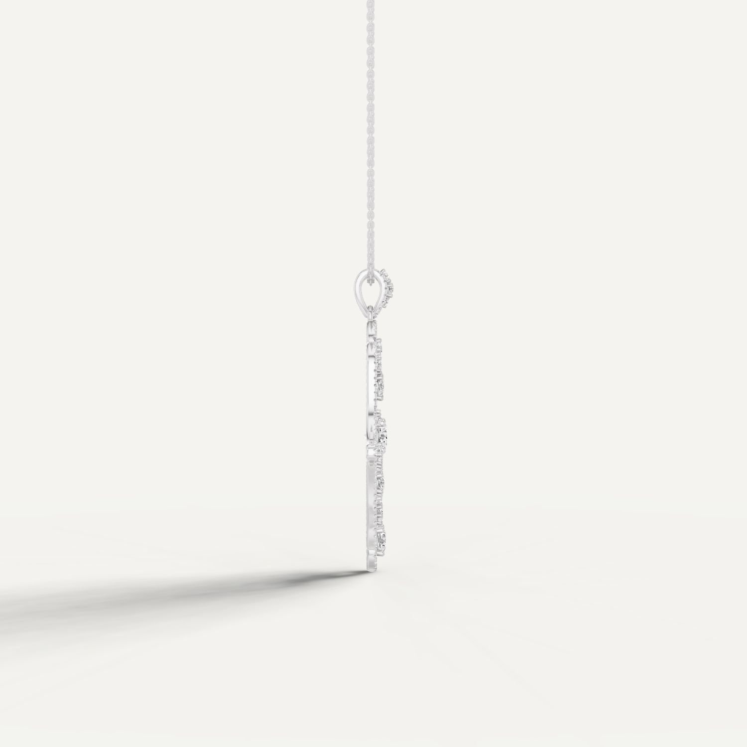 Amuletto, Hamsa Hand Pendant in 14K White Gold