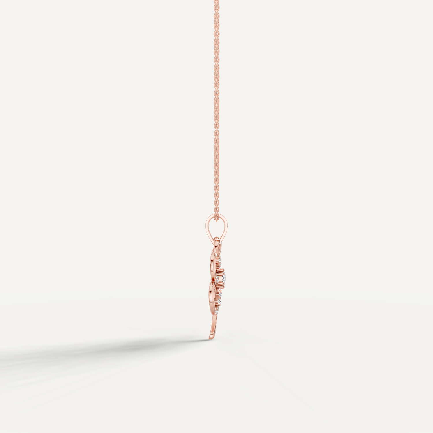Folia, Clover Leaf Pendant in 14K Rose Gold