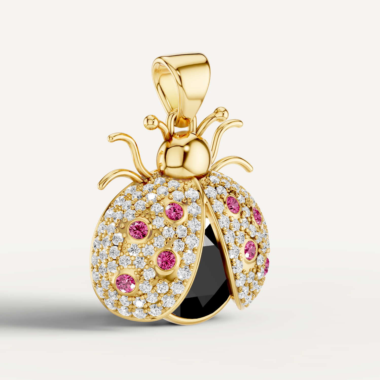 Miss Bug, Bug Pendant in 14K Yellow Gold